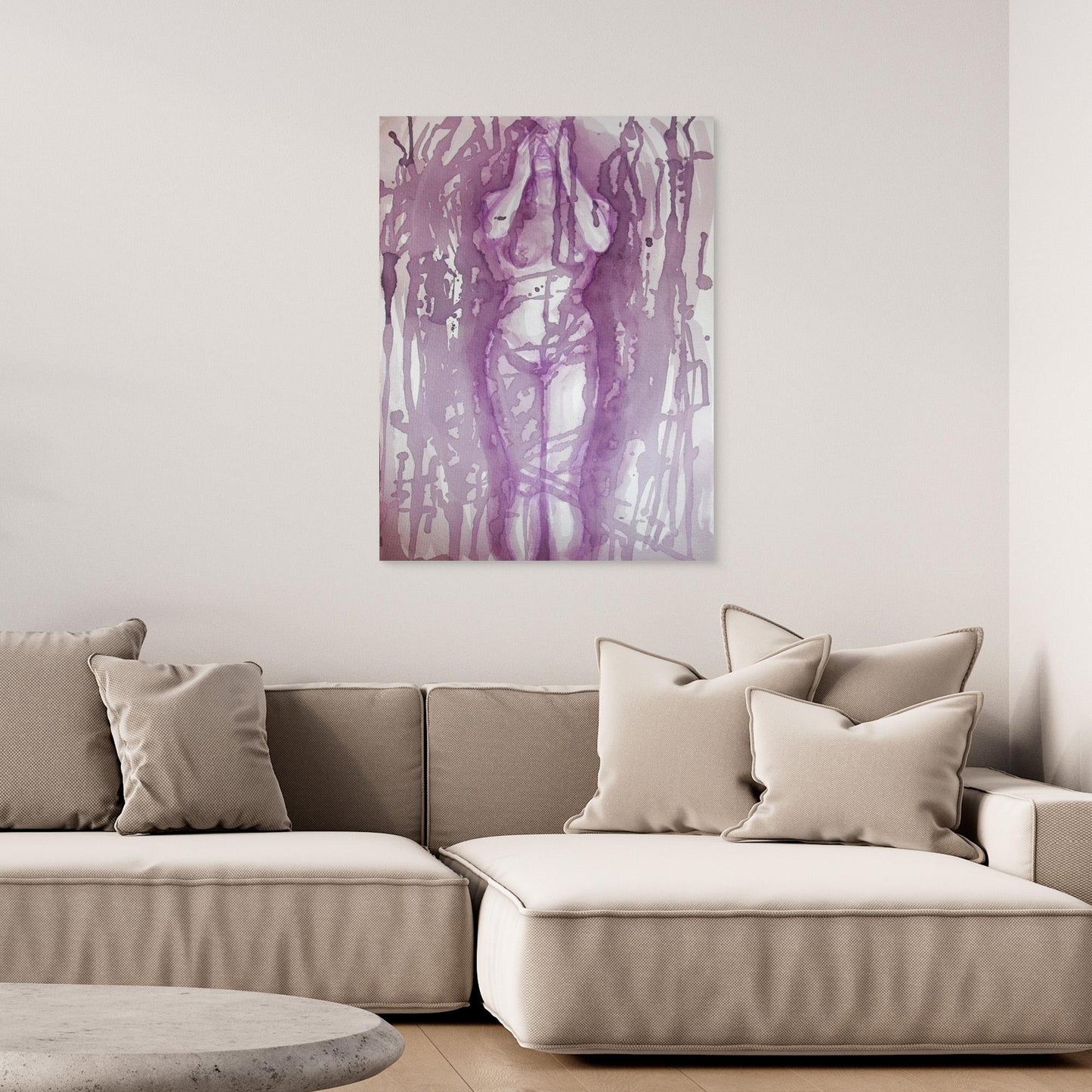 Wine Painting "Self-Discovery" Fine Art Print