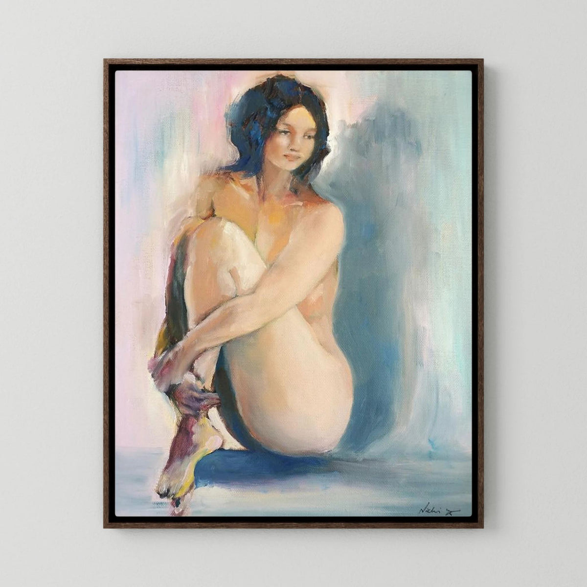 Quiet Memory — Soft Light Oil Painted Canvas