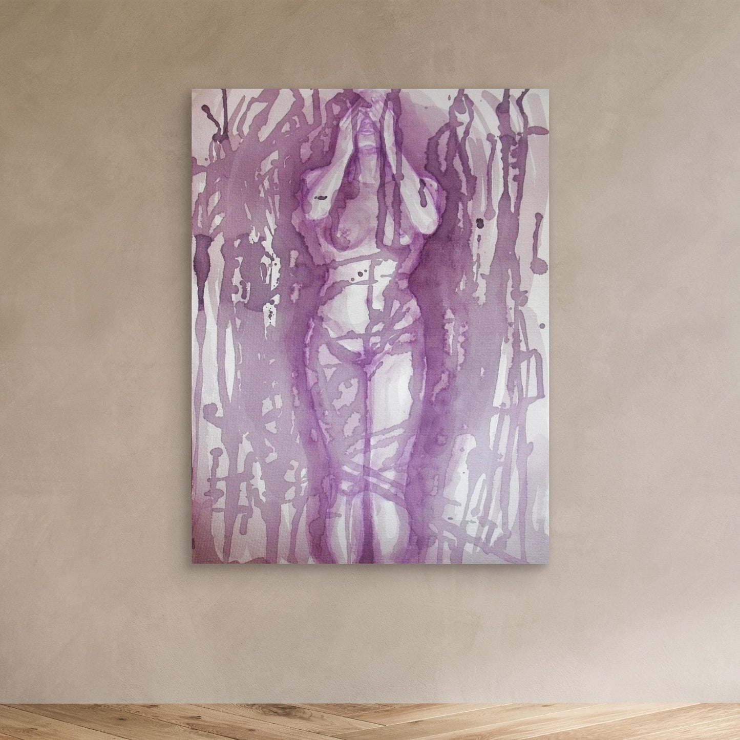 Wine Painting "Self-Discovery" Fine Art Print