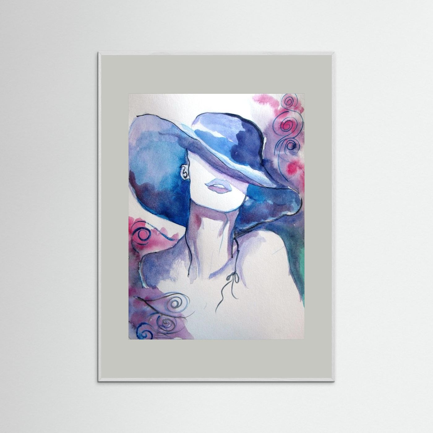 Woman in Wine Fine Art Print