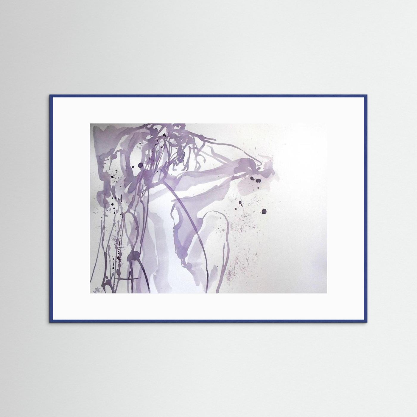 "Ponder"- A Wine Painting Poster Print