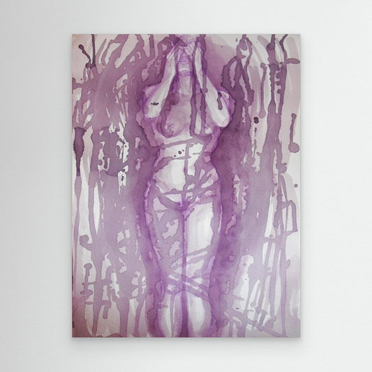 Wine Painting "Self-Discovery" Fine Art Print