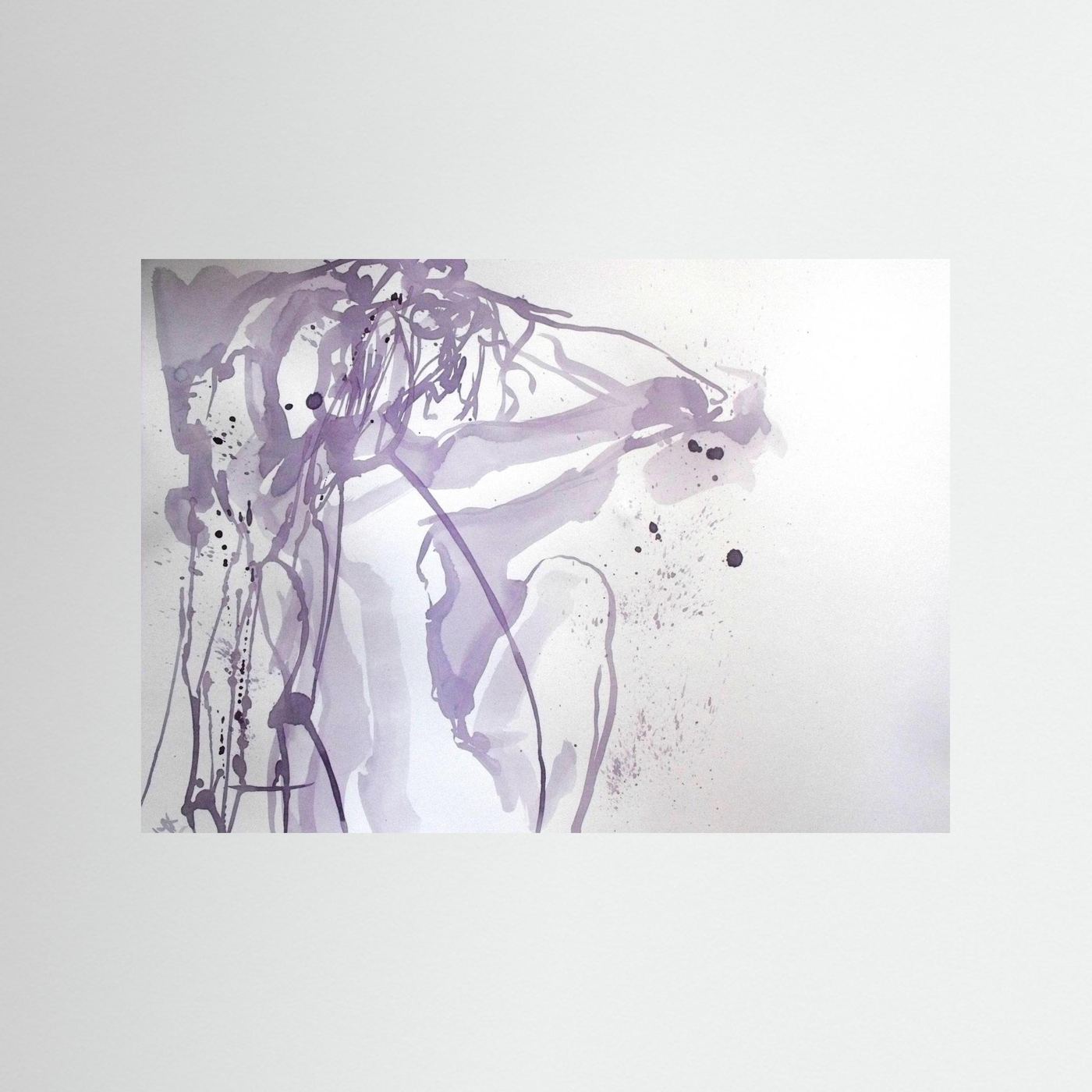 "Ponder"- A Wine Painting Poster Print