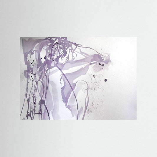 "Ponder"- A Wine Painting Poster Print