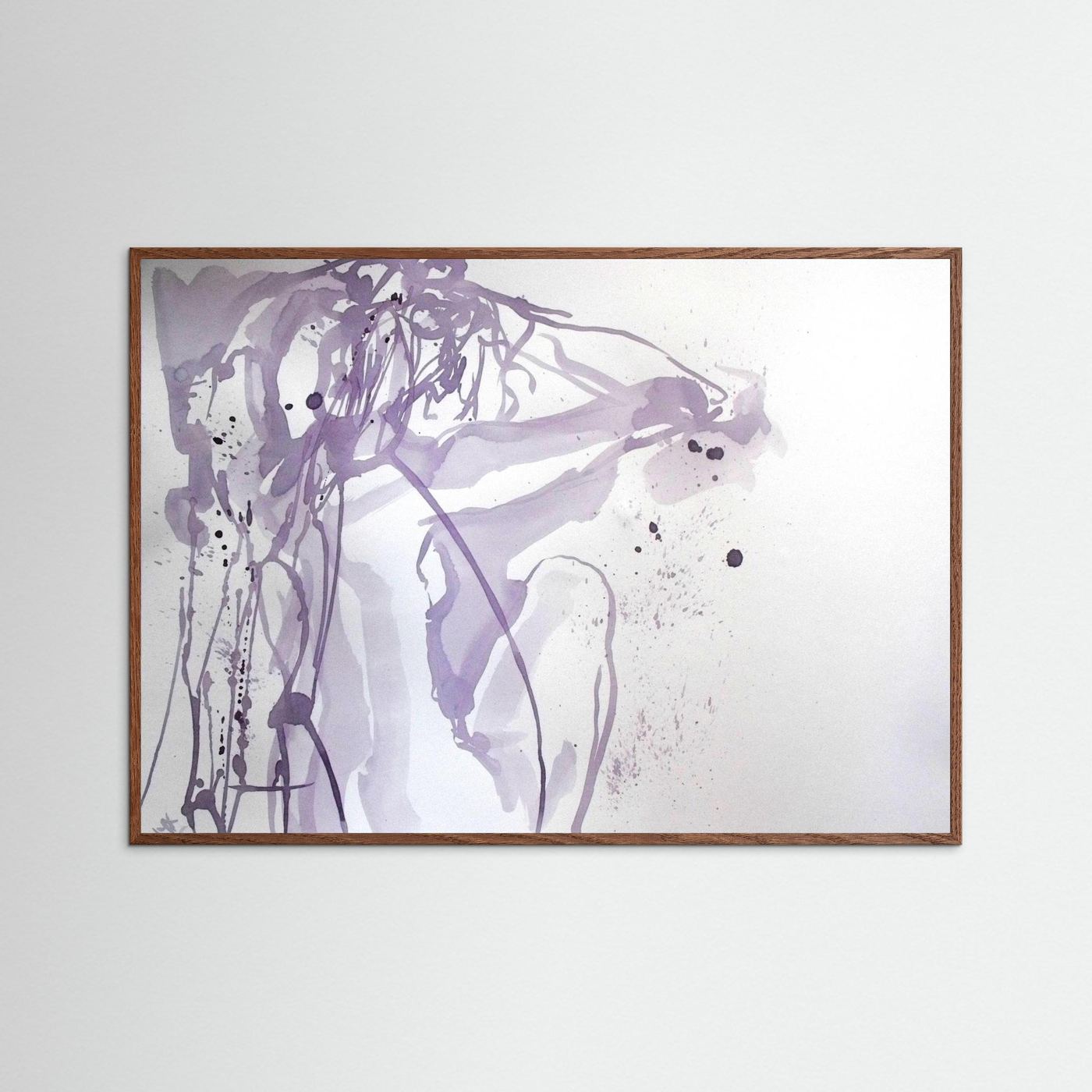 "Ponder"- A Wine Painting Poster Print