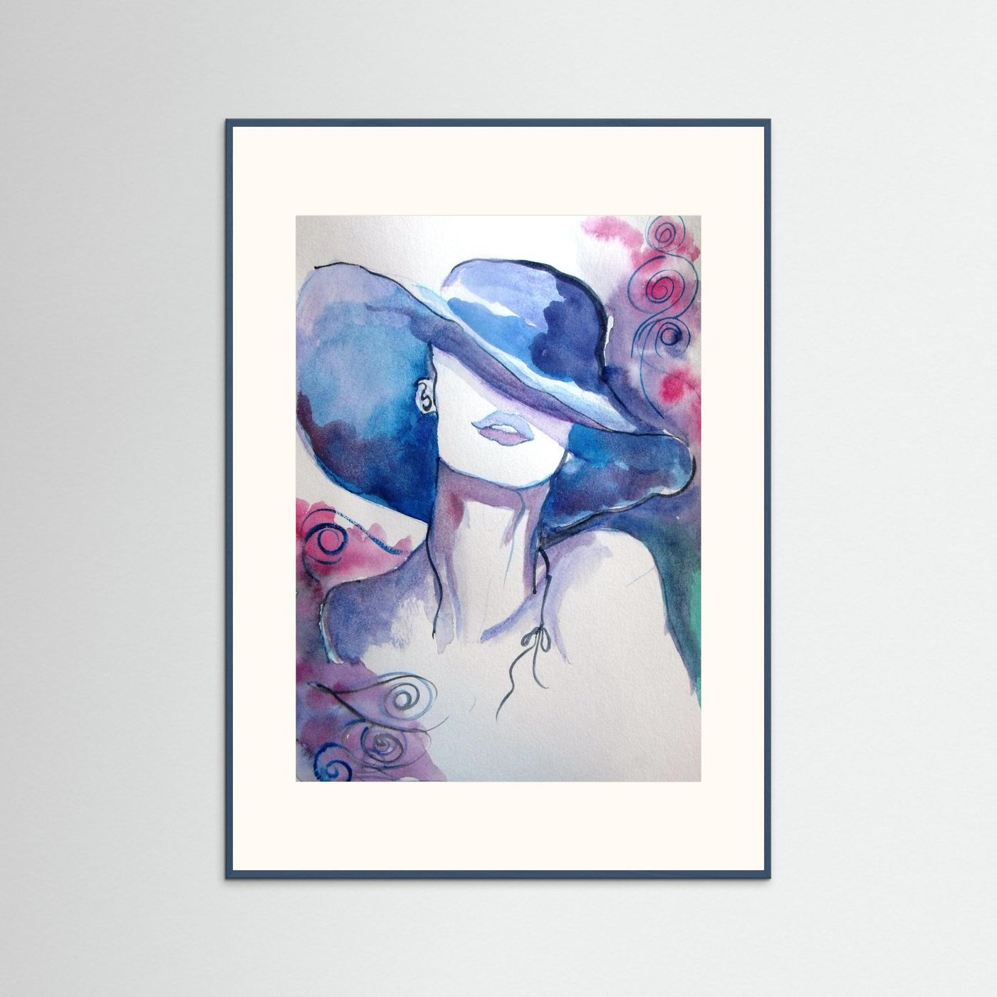 Woman in Wine Fine Art Print