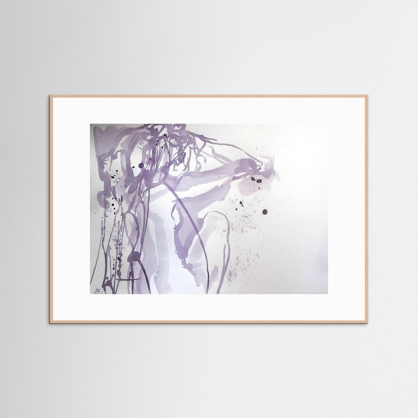"Ponder"- A Wine Painting Poster Print