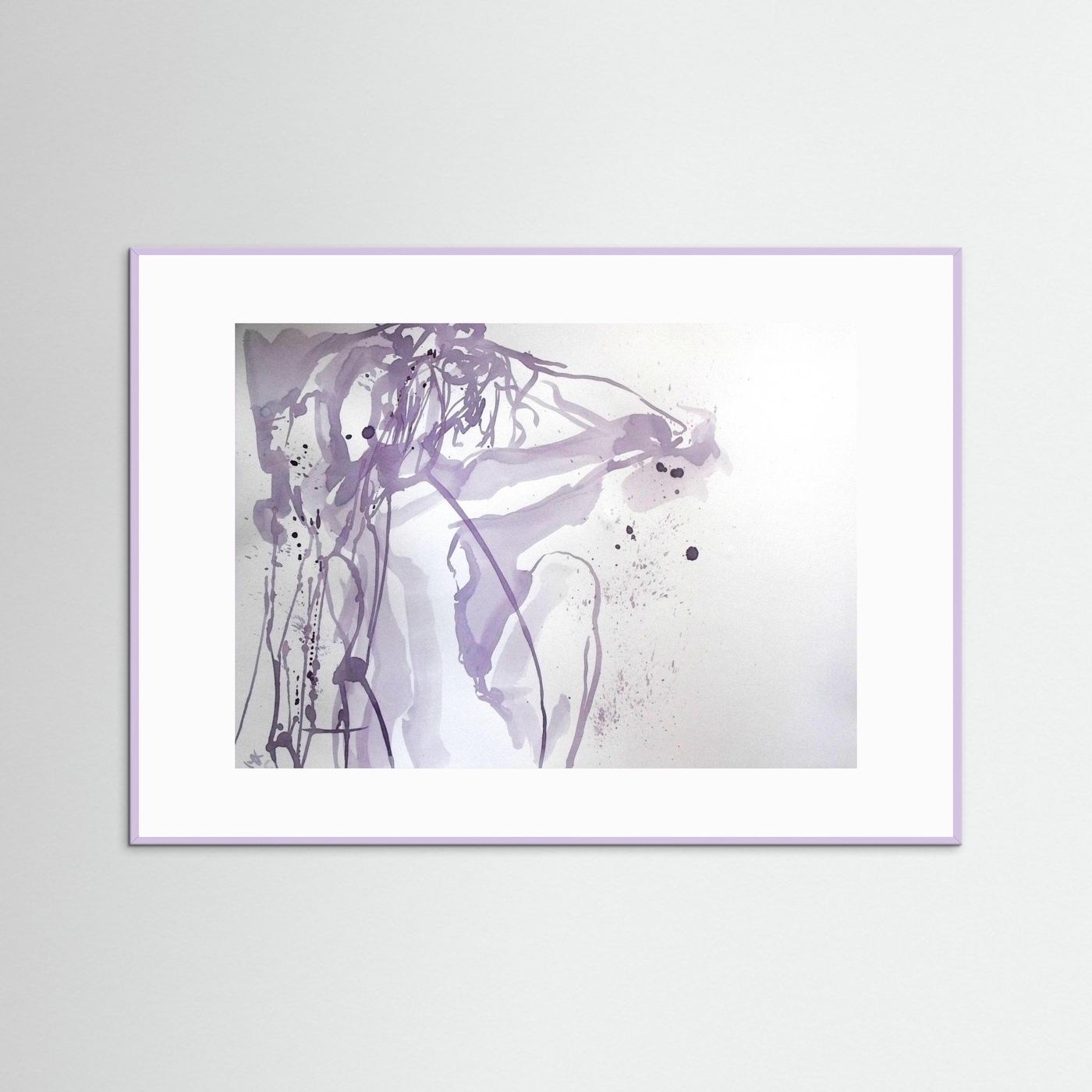 "Ponder"- A Wine Painting Poster Print