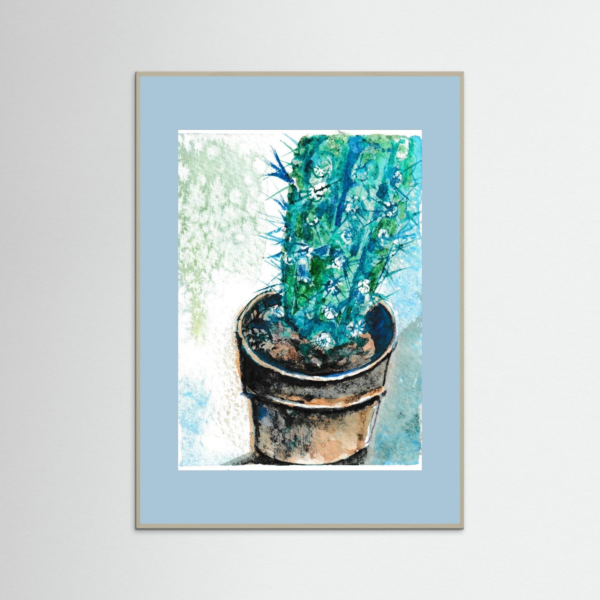 Tiny Cactus Friend in A Pot