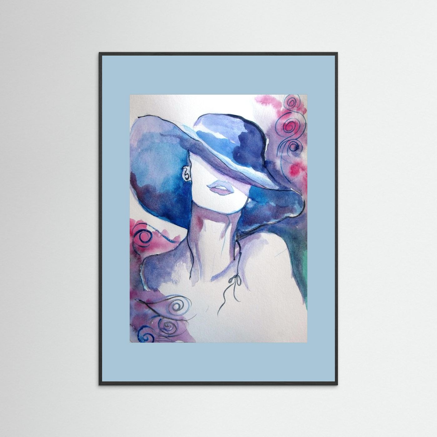 Woman in Wine Fine Art Print