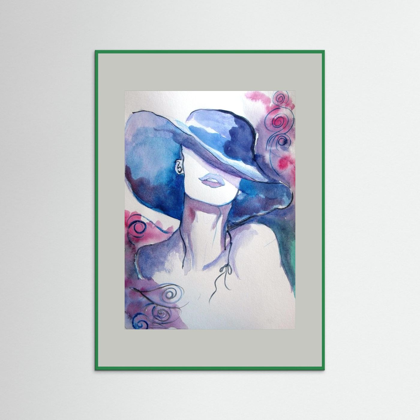 Woman in Wine Fine Art Print