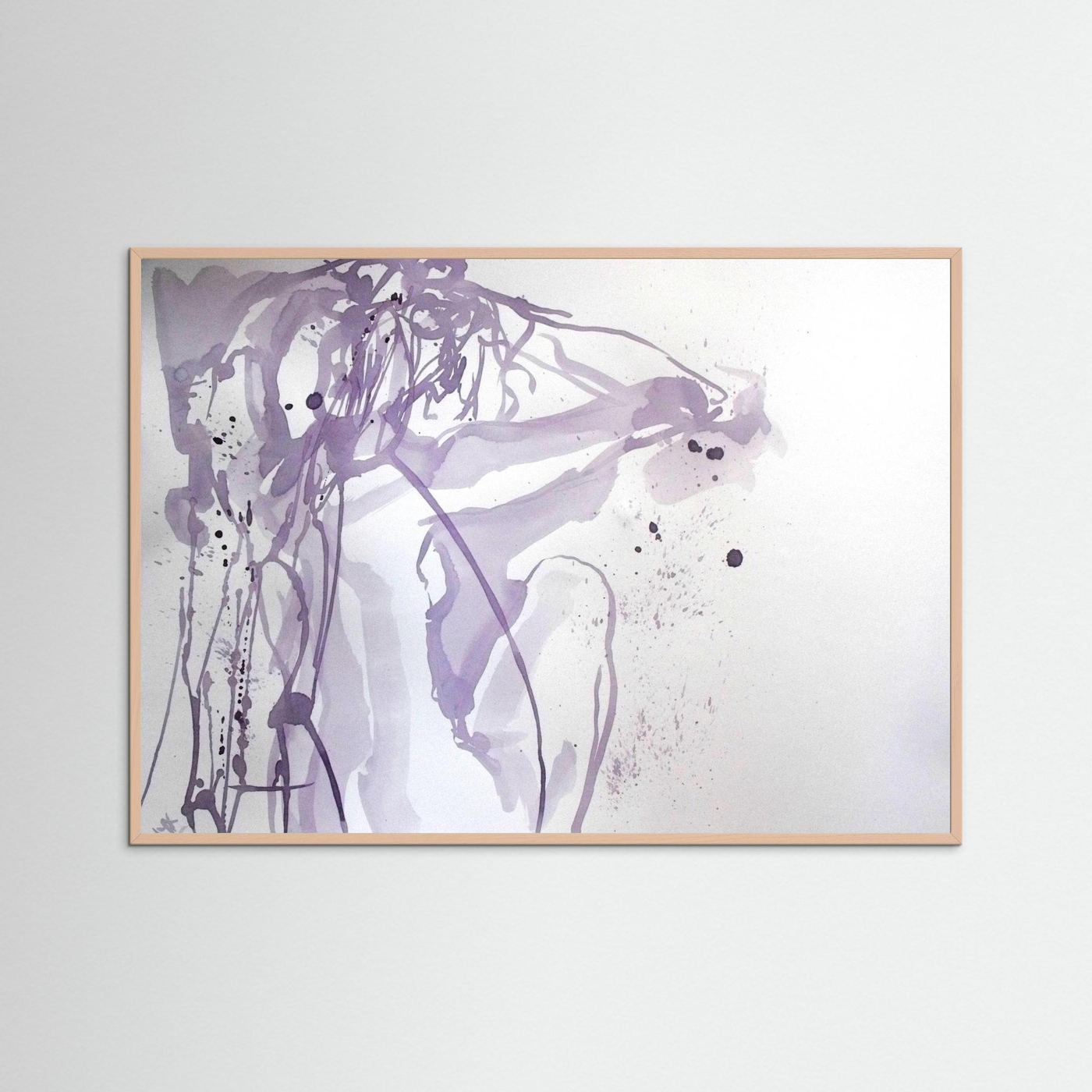 "Ponder"- A Wine Painting Poster Print