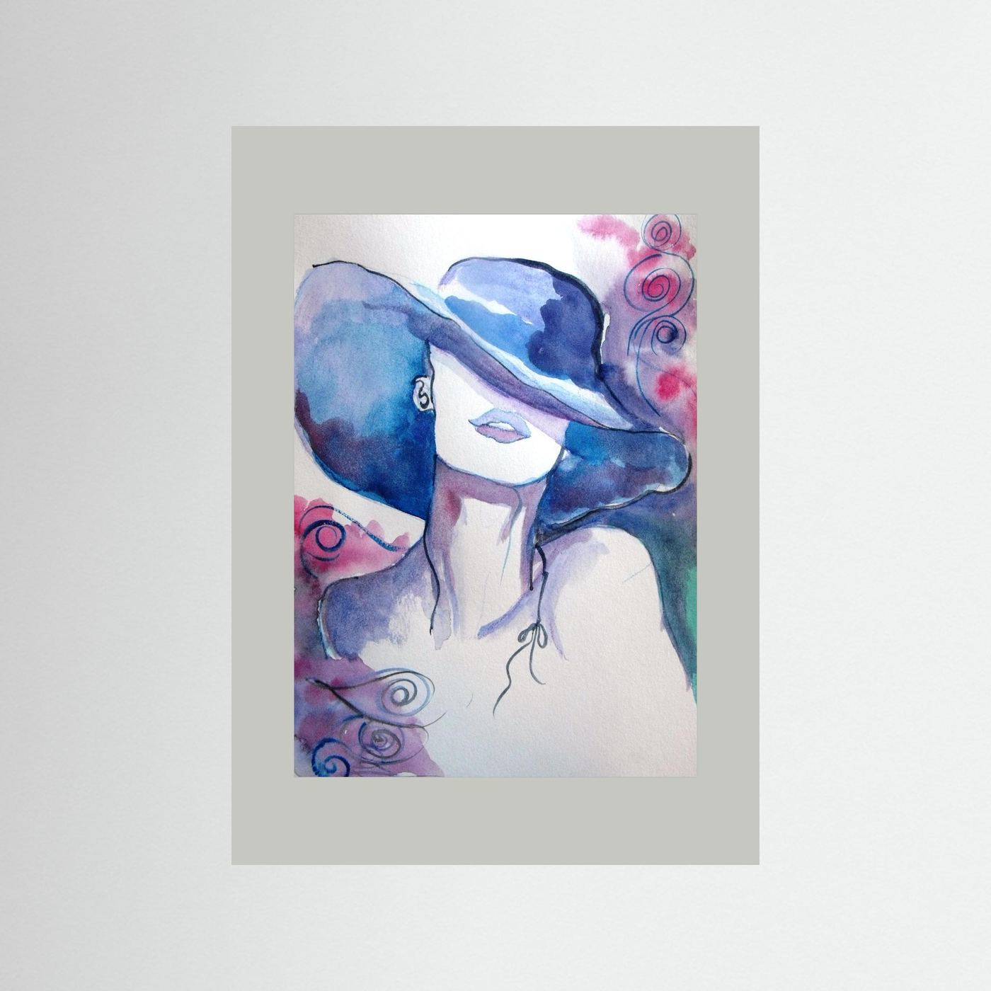 Woman in Wine Fine Art Print
