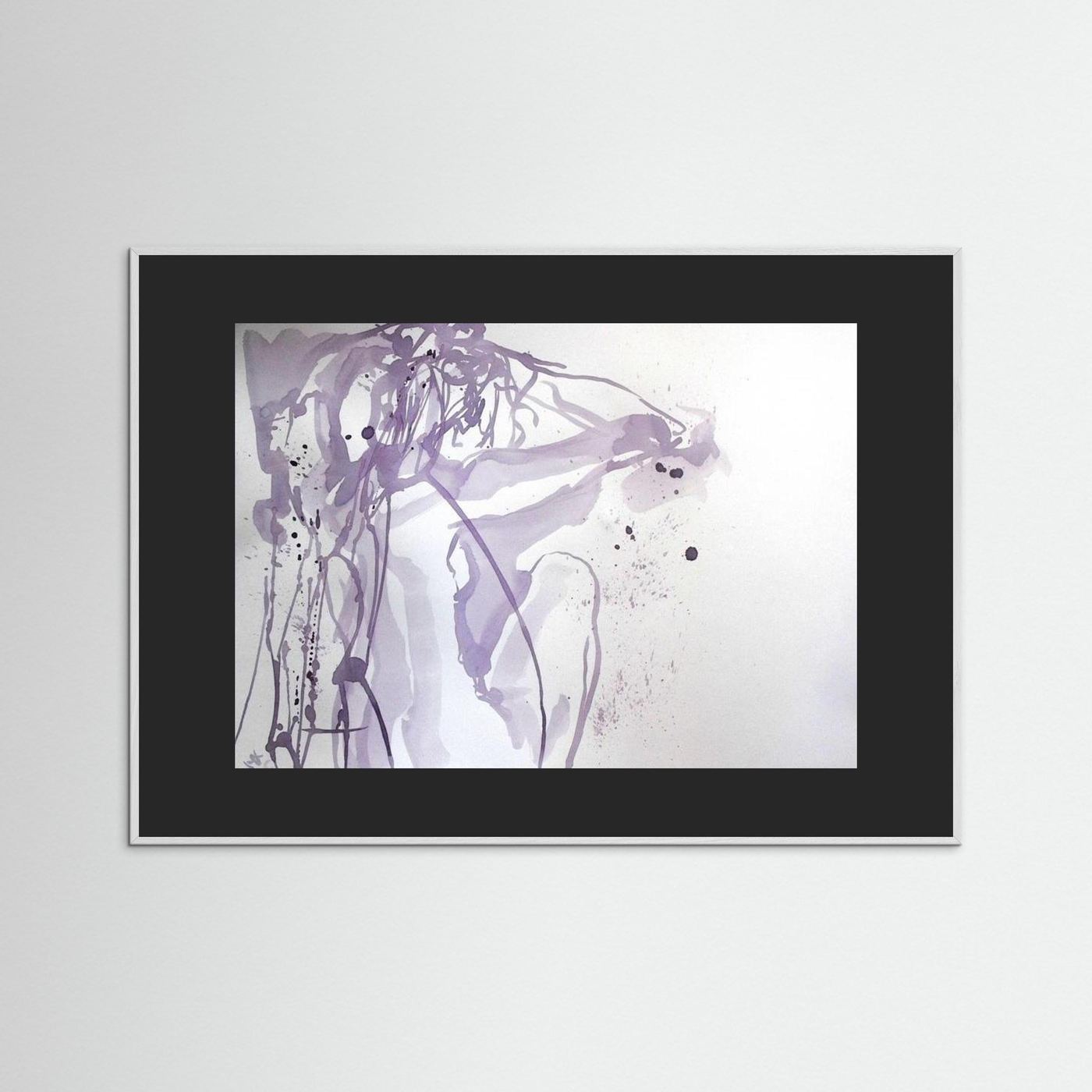 "Ponder"- A Wine Painting Poster Print