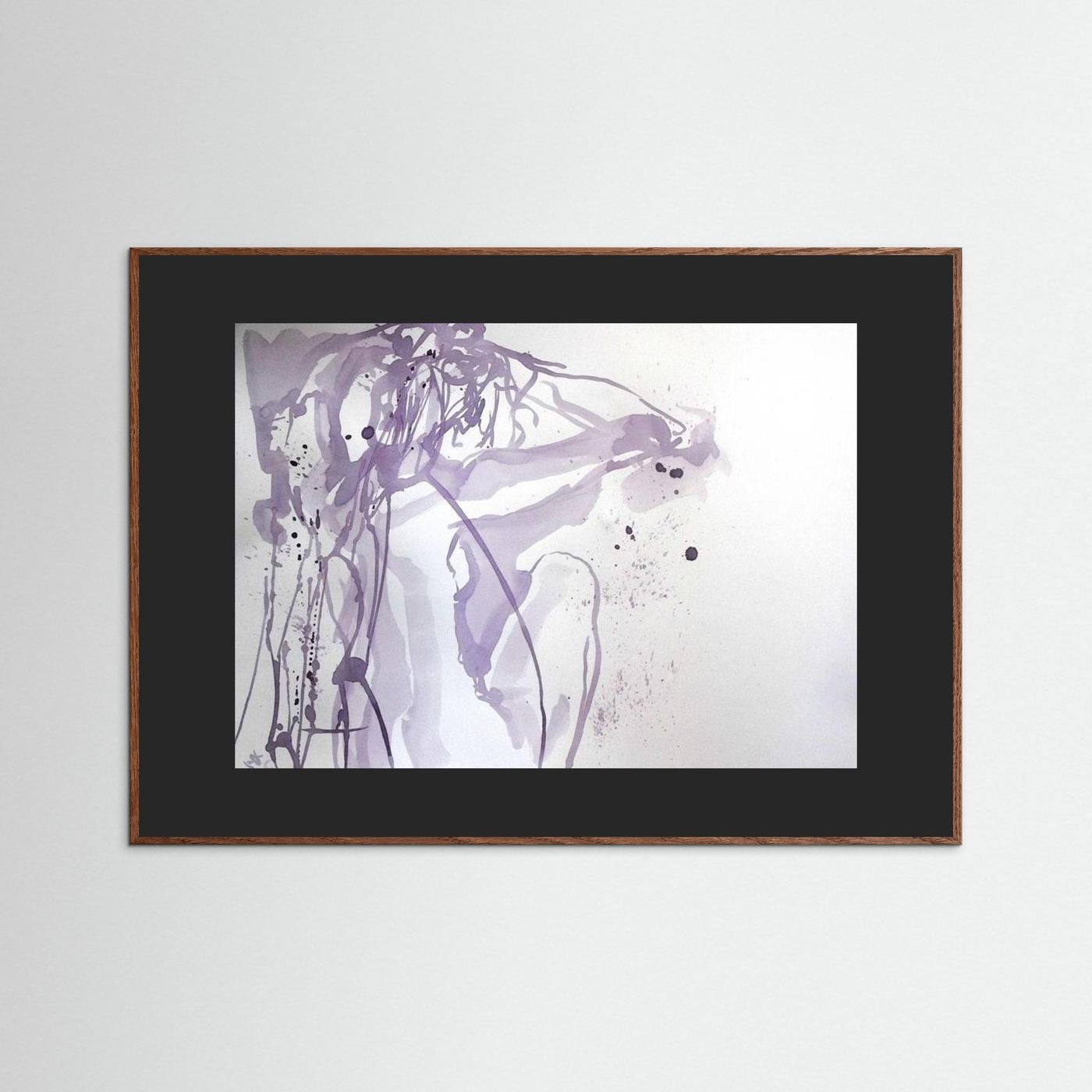 "Ponder"- A Wine Painting Poster Print