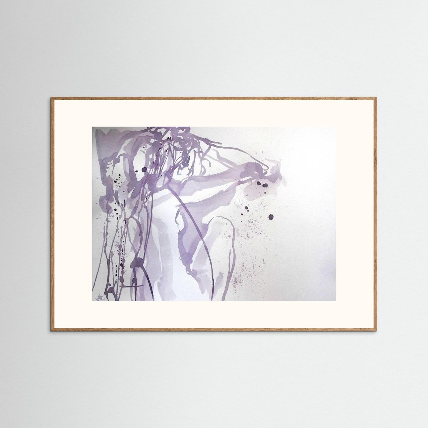 "Ponder"- A Wine Painting Poster Print