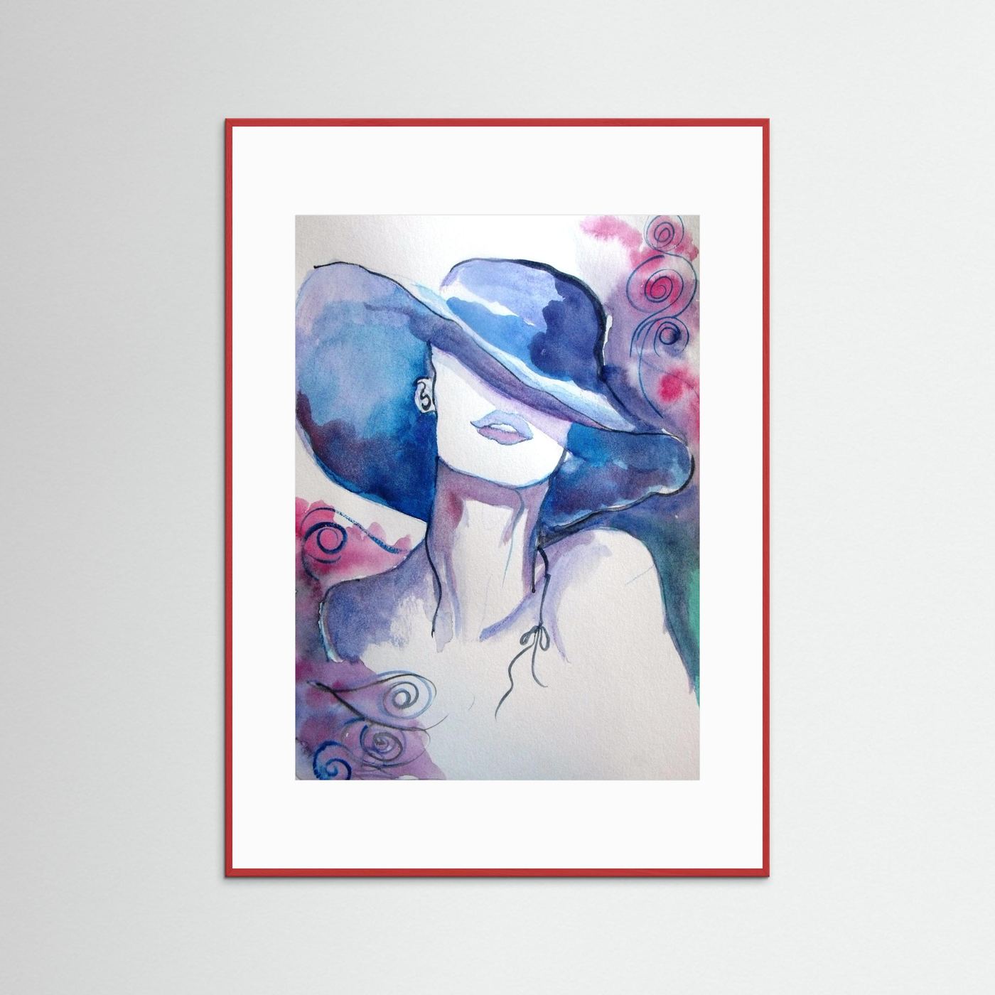 Woman in Wine Fine Art Print