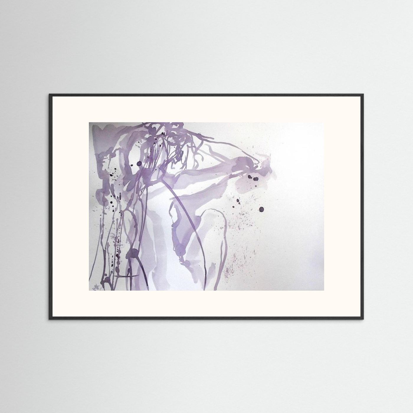 "Ponder"- A Wine Painting Poster Print