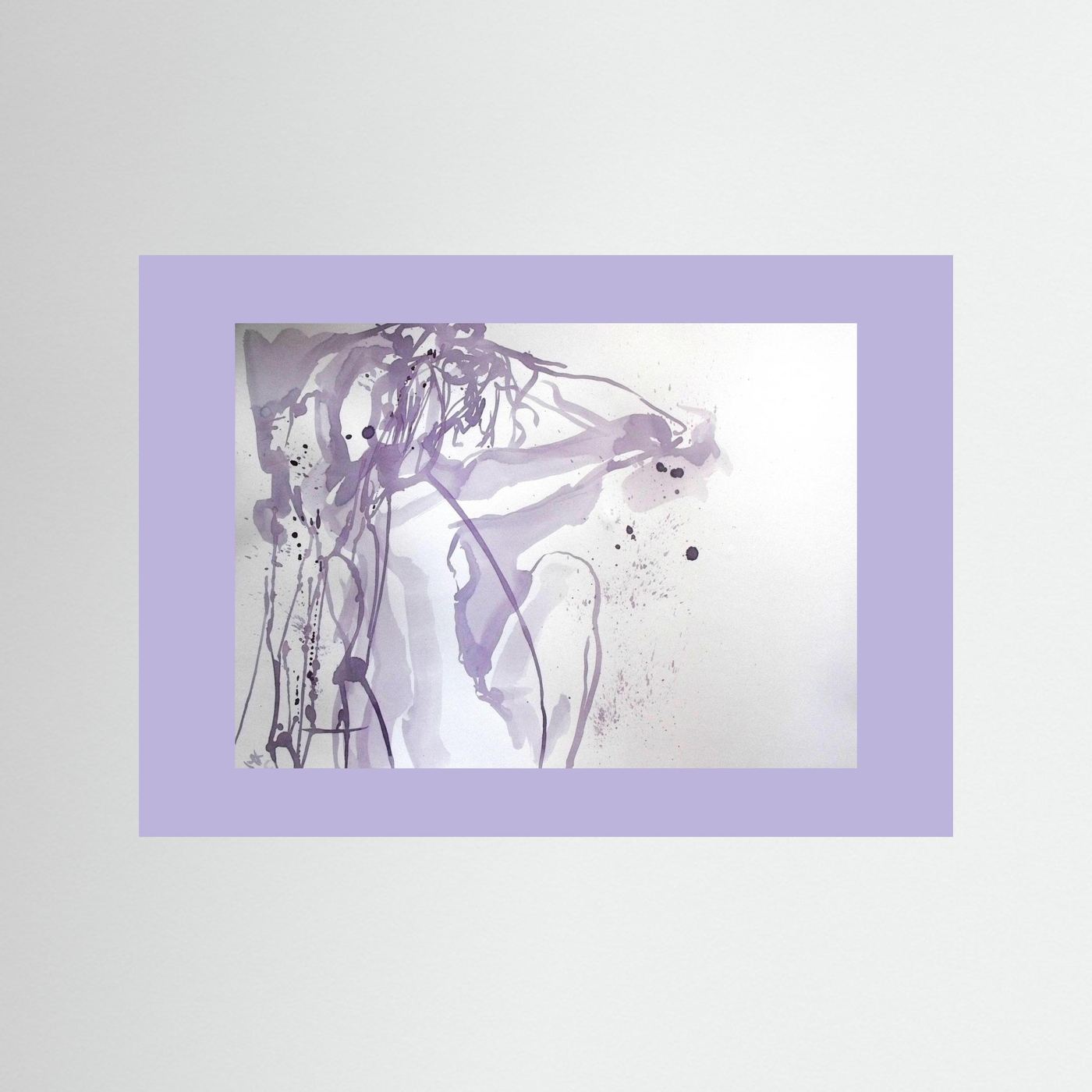 "Ponder"- A Wine Painting Poster Print