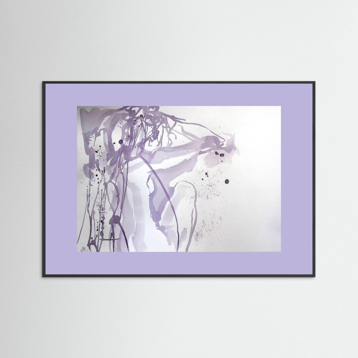 "Ponder"- A Wine Painting Poster Print