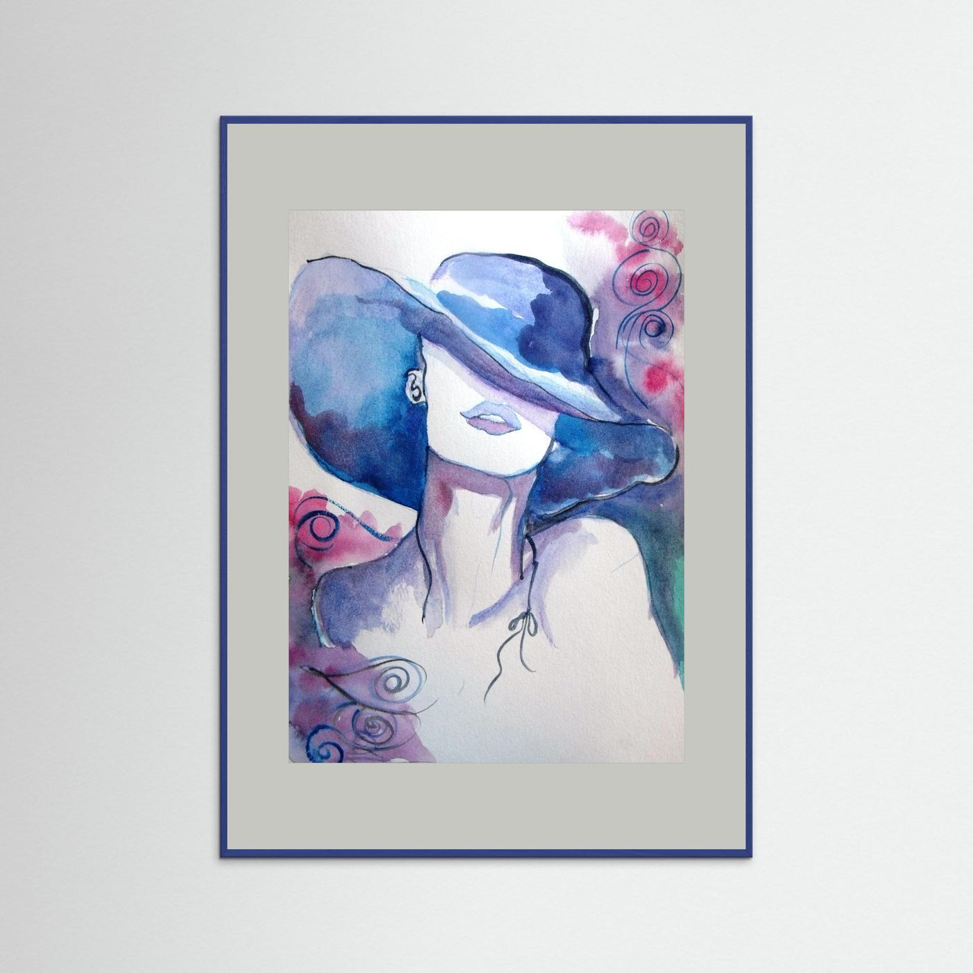 Woman in Wine Fine Art Print