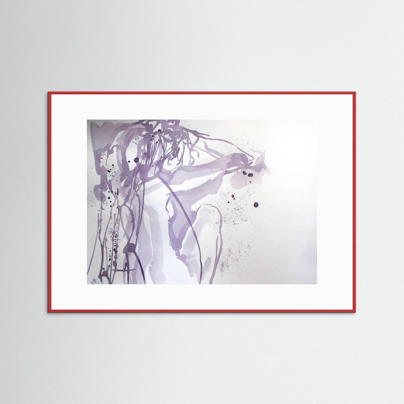 "Ponder"- A Wine Painting Poster Print