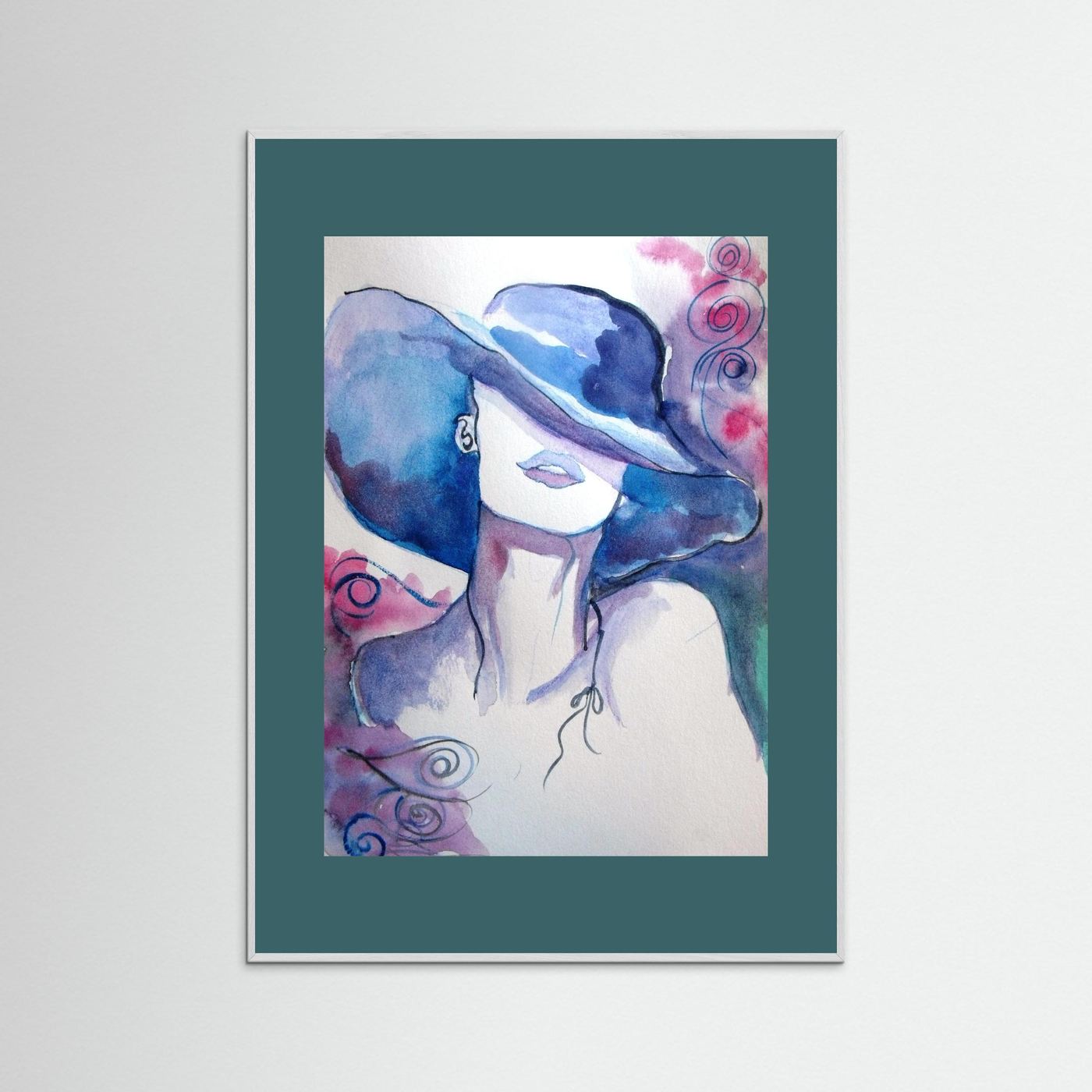 Woman in Wine Fine Art Print
