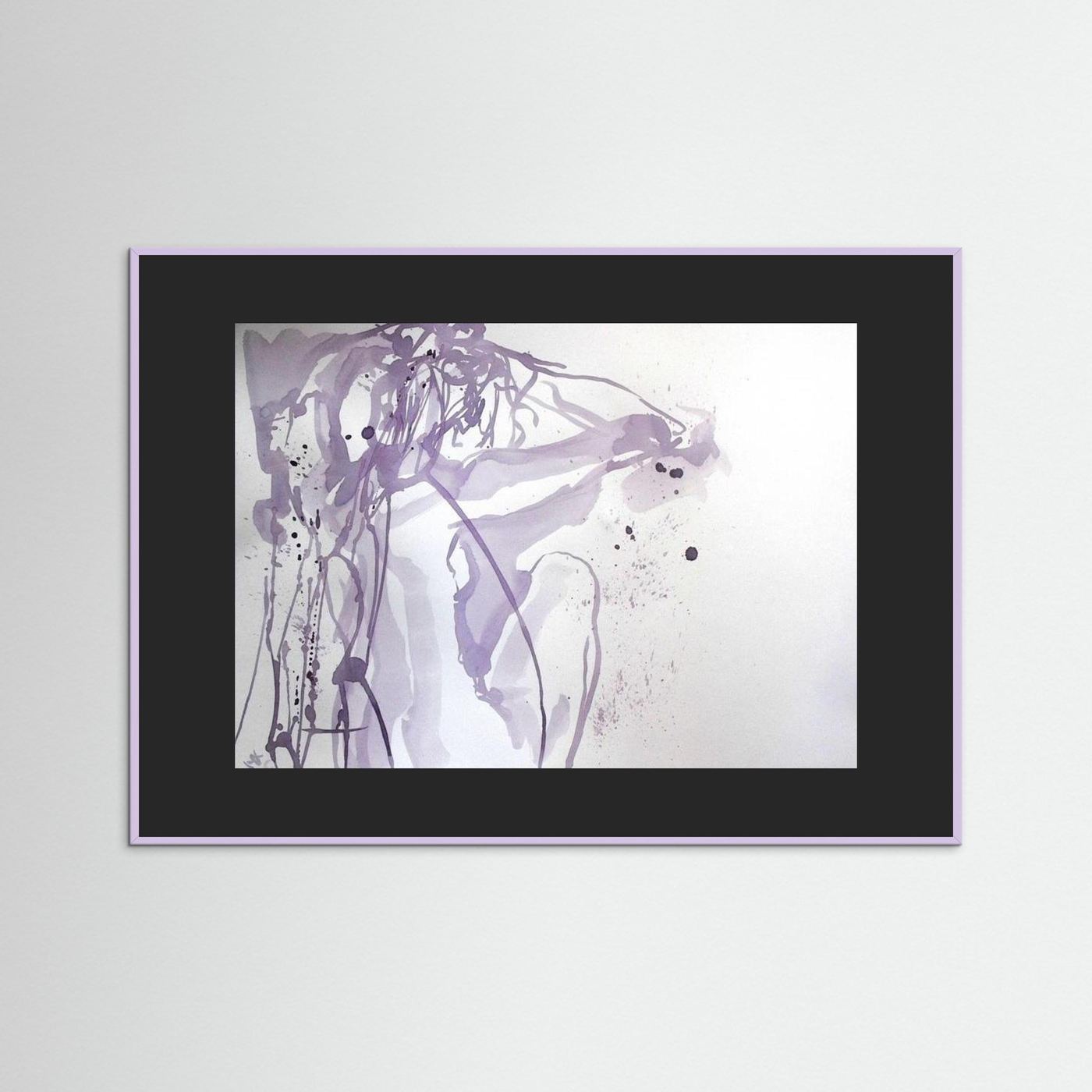 "Ponder"- A Wine Painting Poster Print
