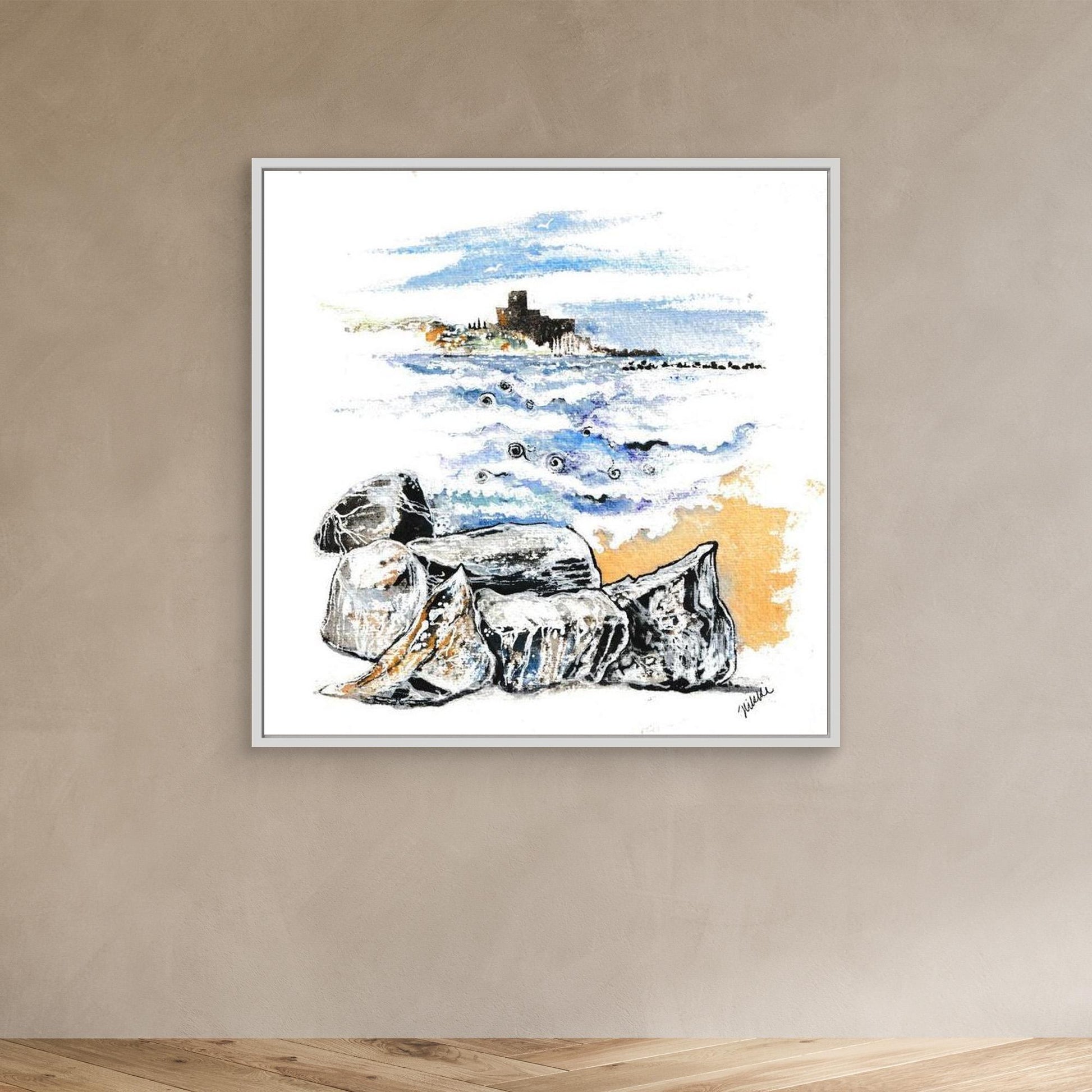 Castle on the Gulf of Poets Canvas