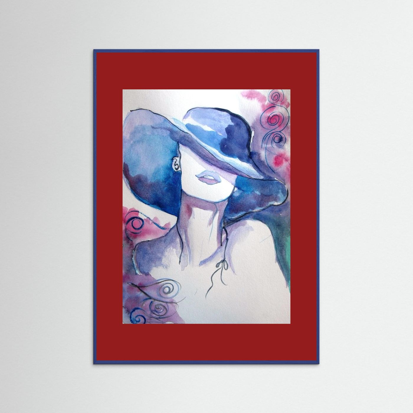 Woman in Wine Fine Art Print