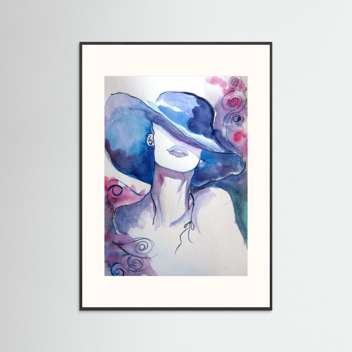 Woman in Wine Fine Art Print