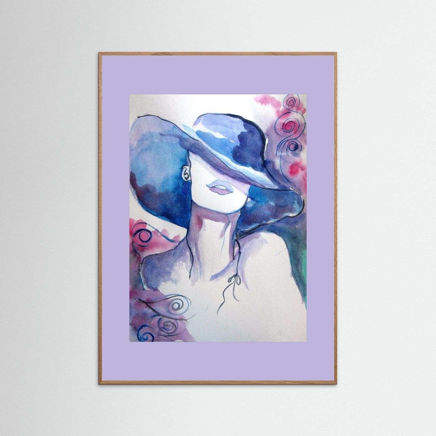 Woman in Wine Fine Art Print