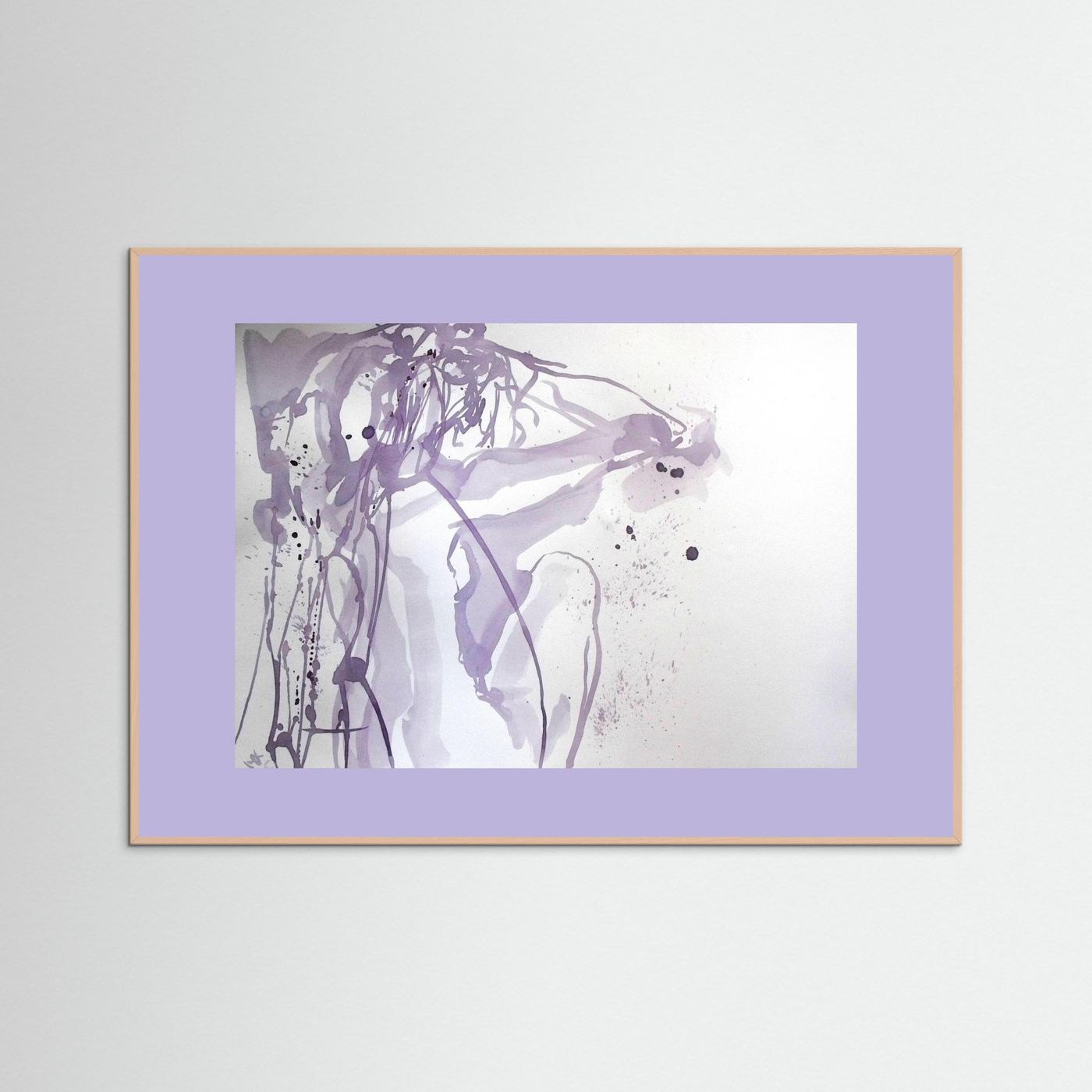 "Ponder"- A Wine Painting Poster Print