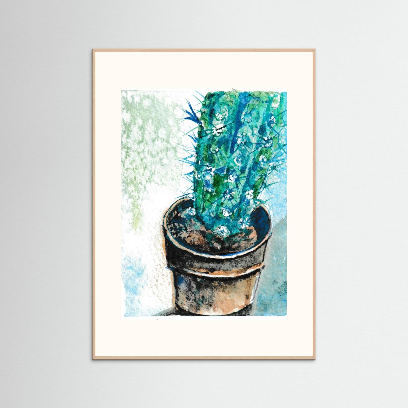 Tiny Cactus Friend in A Pot