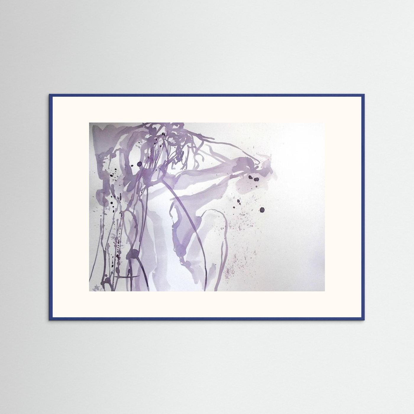 "Ponder"- A Wine Painting Poster Print
