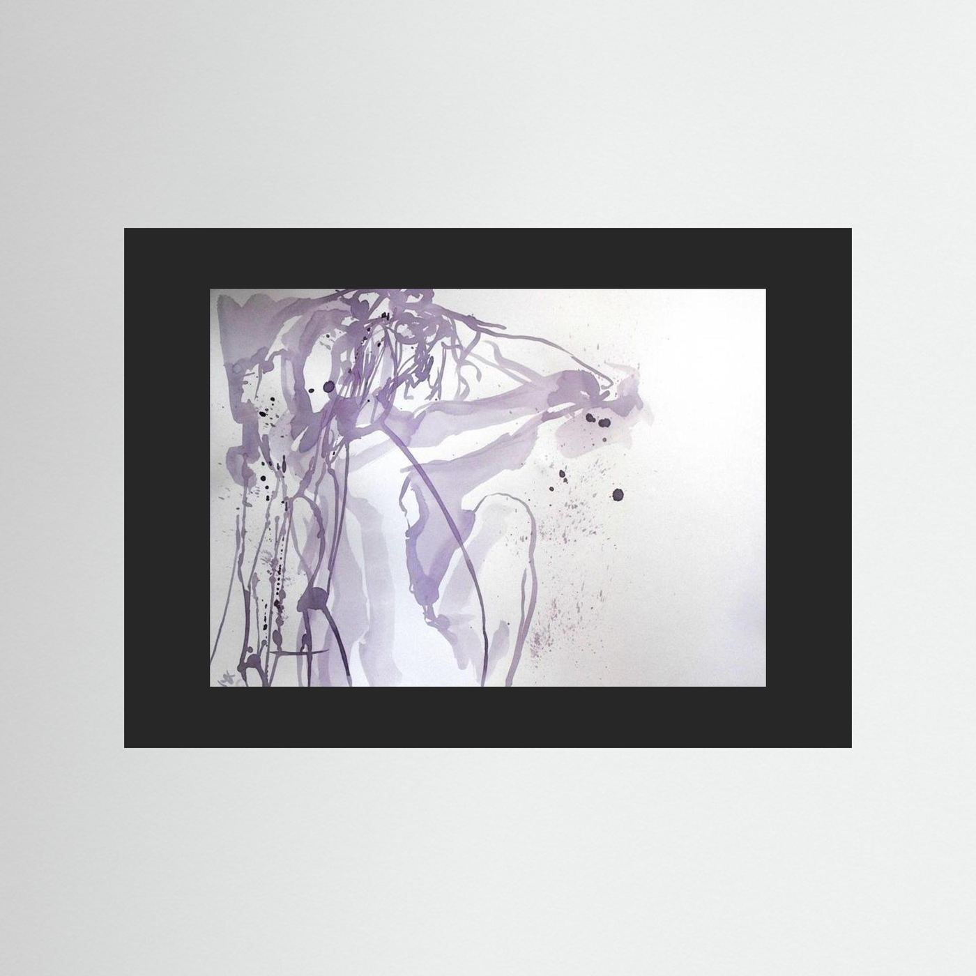 "Ponder"- A Wine Painting Poster Print