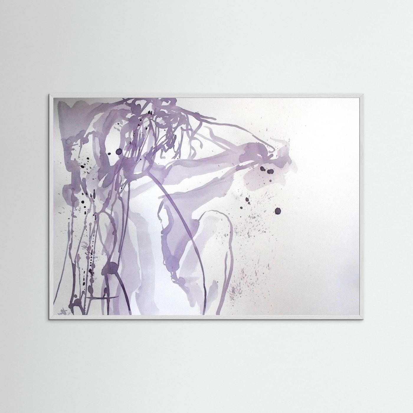 "Ponder"- A Wine Painting Poster Print