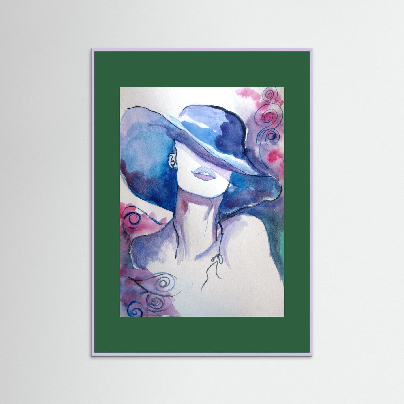 Woman in Wine Fine Art Print