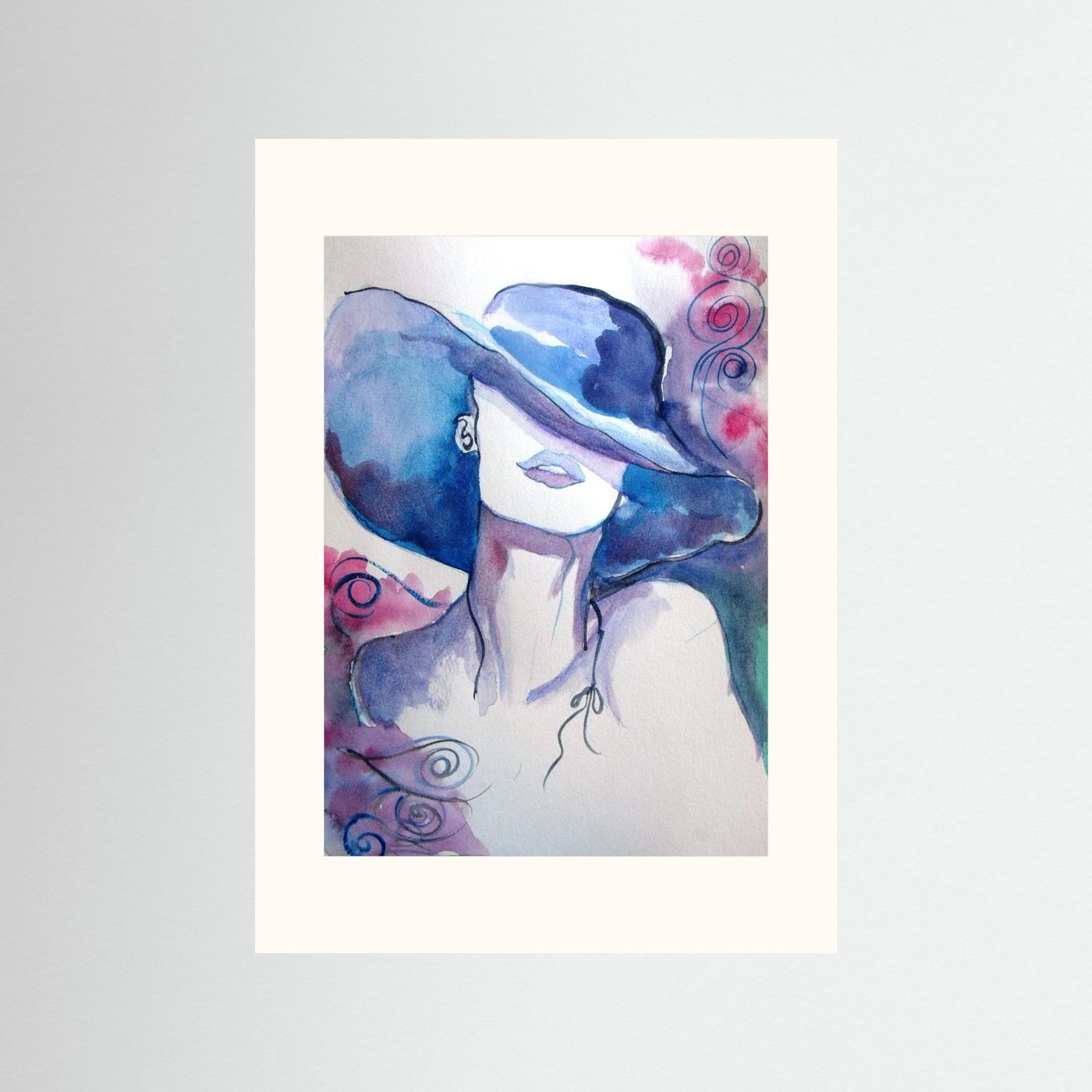 Woman in Wine Fine Art Print
