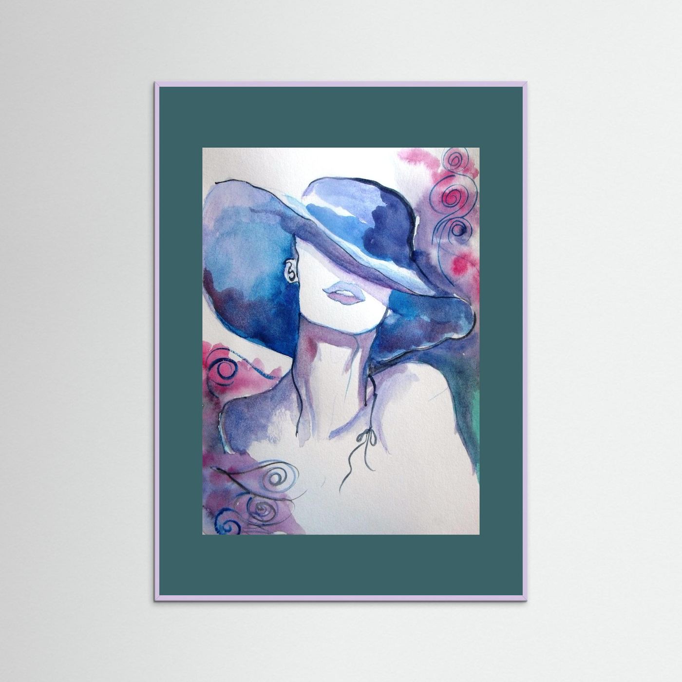 Woman in Wine Fine Art Print