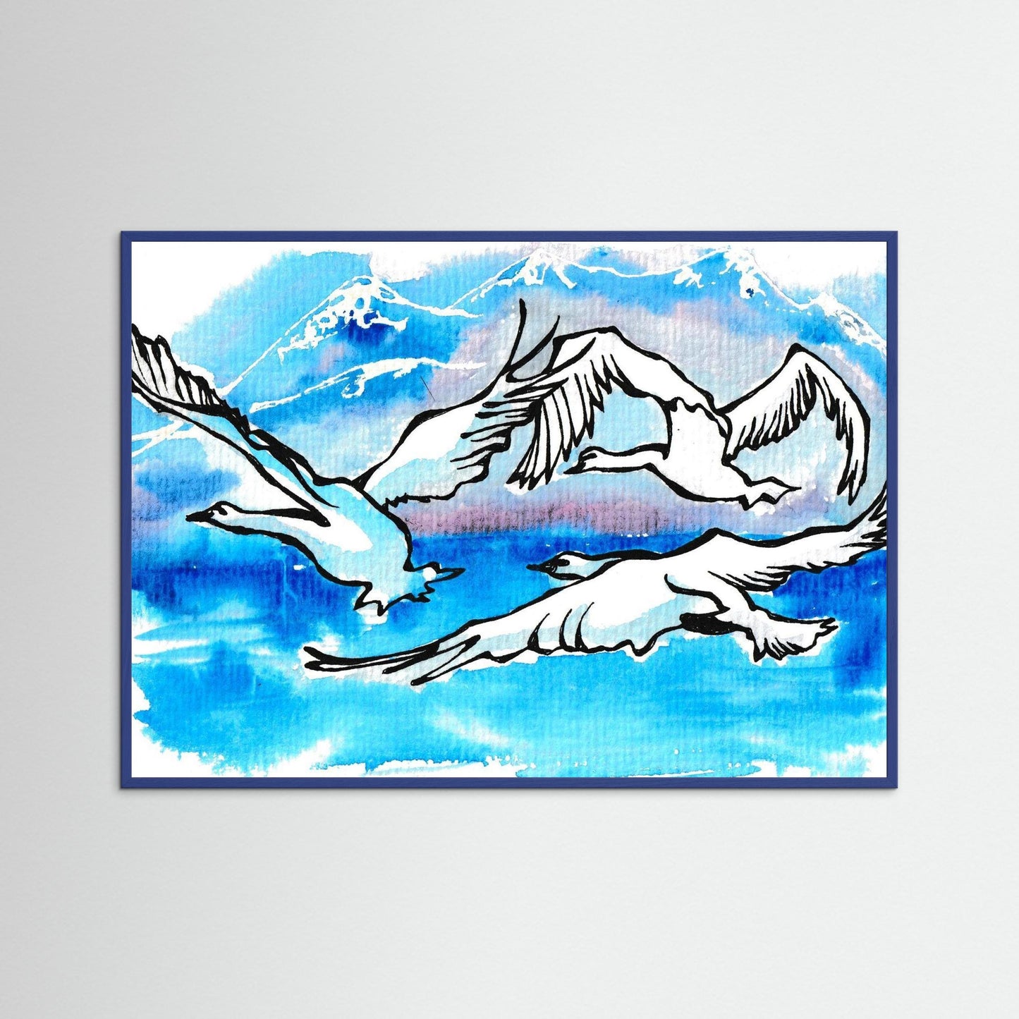 Lake Como Swans Soaring