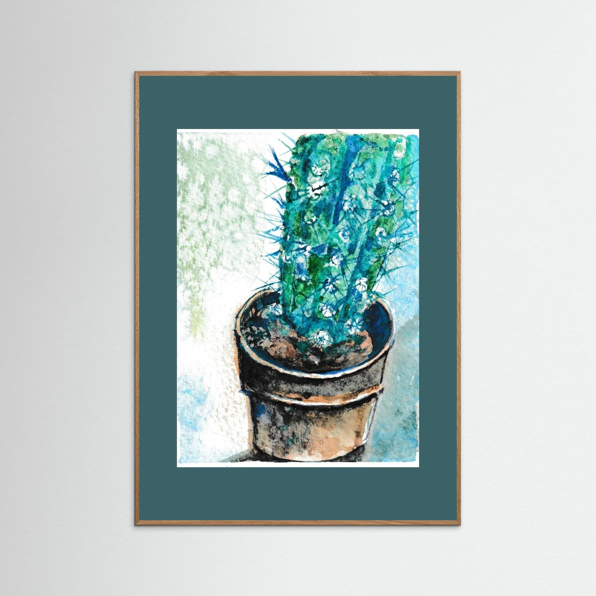 Tiny Cactus Friend in A Pot