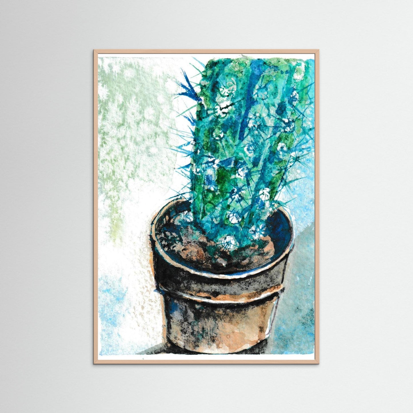 Tiny Cactus Friend in A Pot