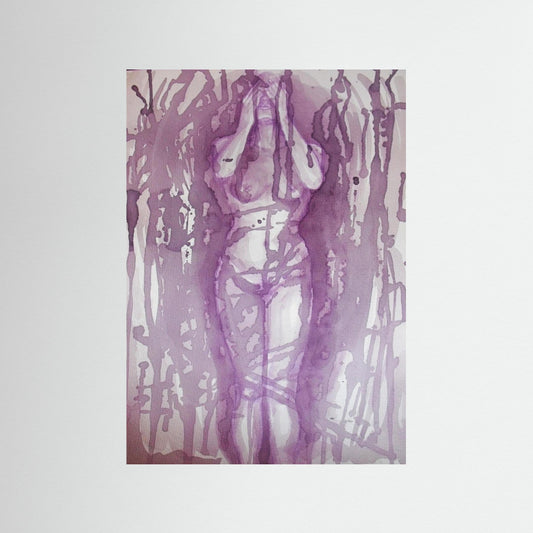 Wine Painting Fine Art Print: "Self Discovery"