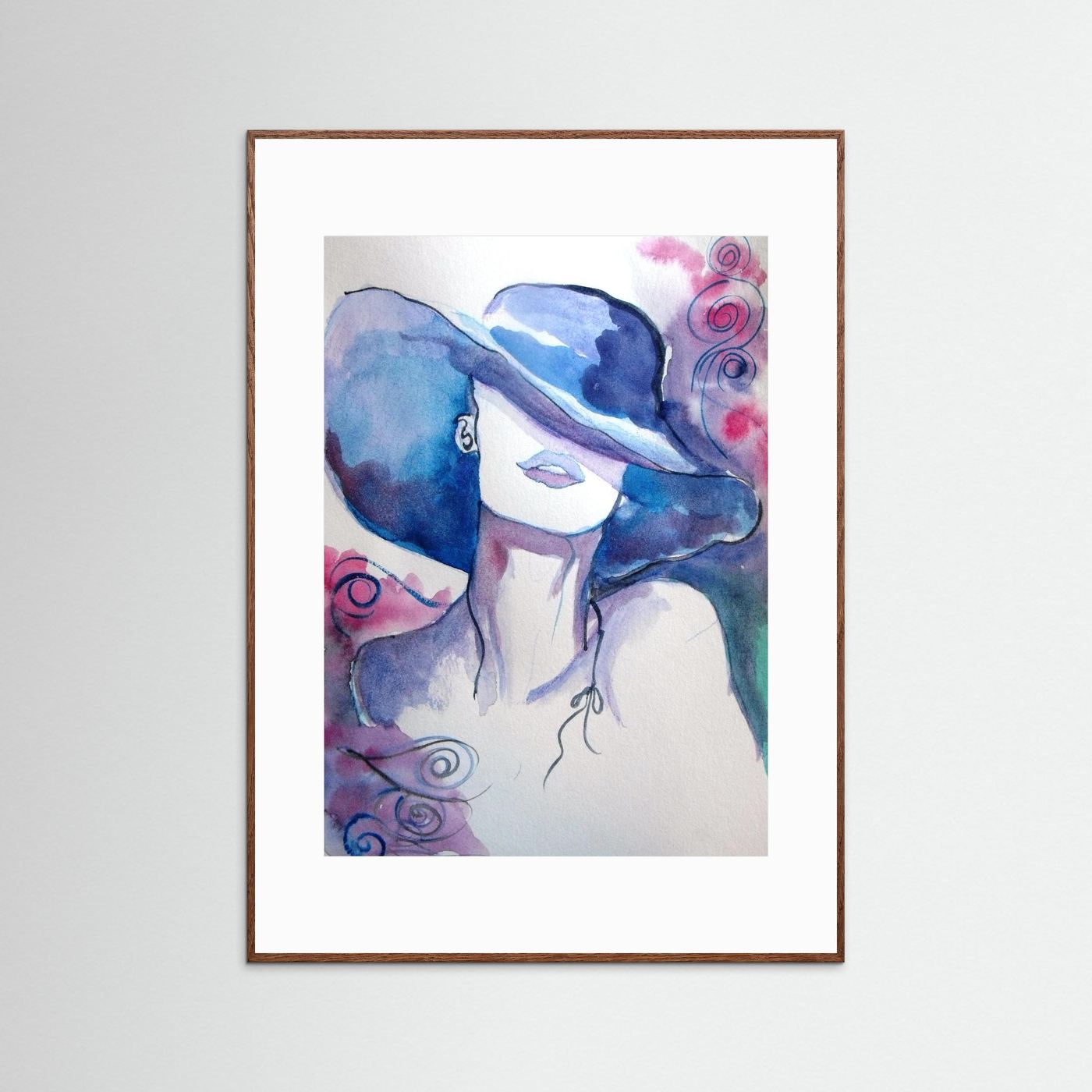 Woman in Wine Fine Art Print