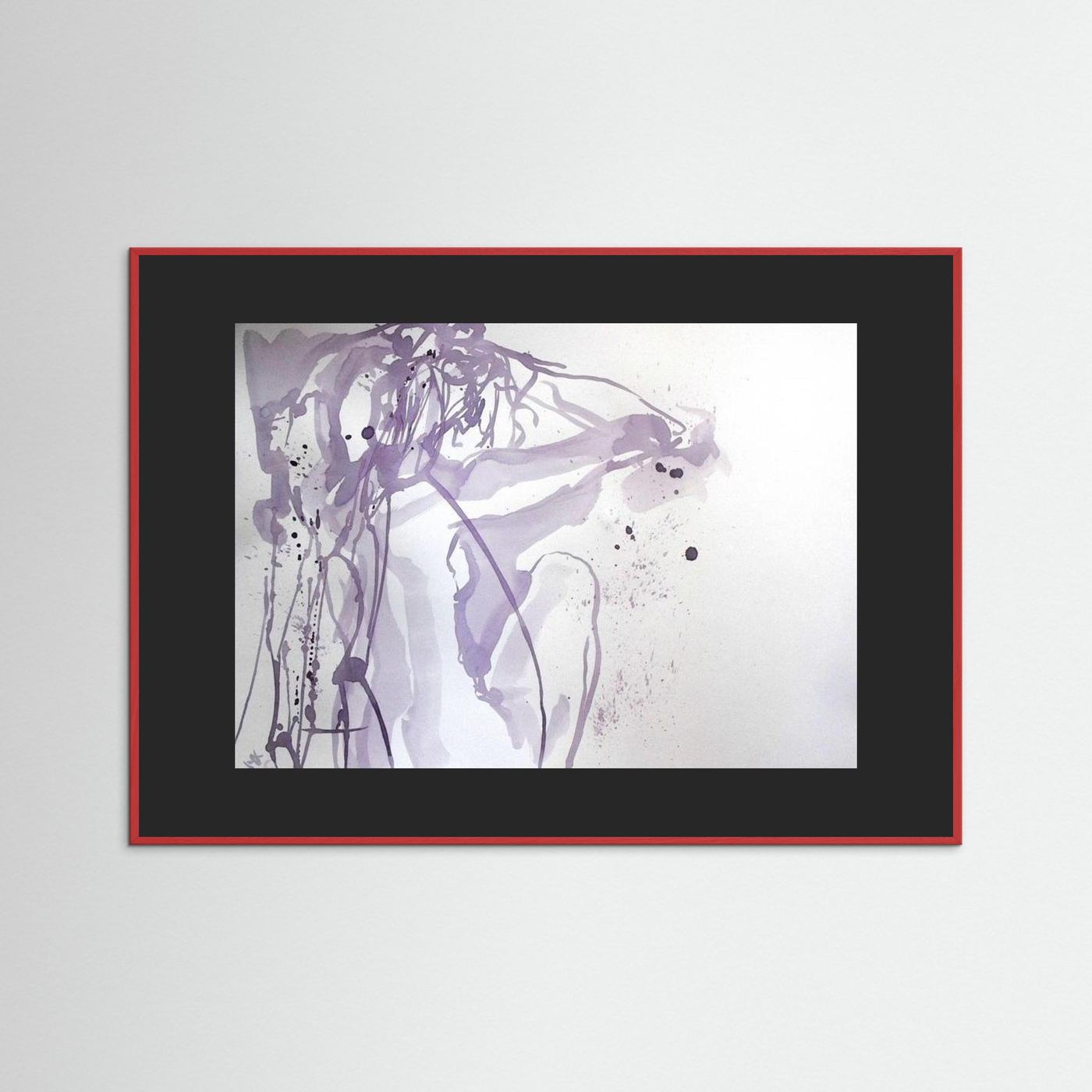 "Ponder"- A Wine Painting Poster Print