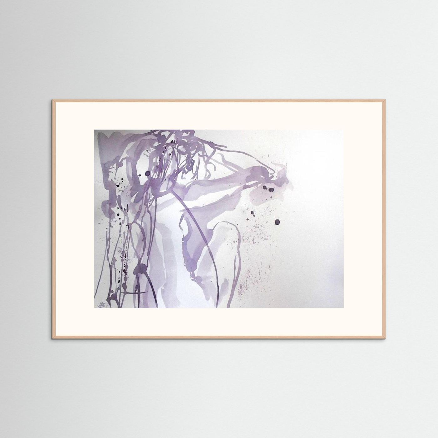 "Ponder"- A Wine Painting Poster Print