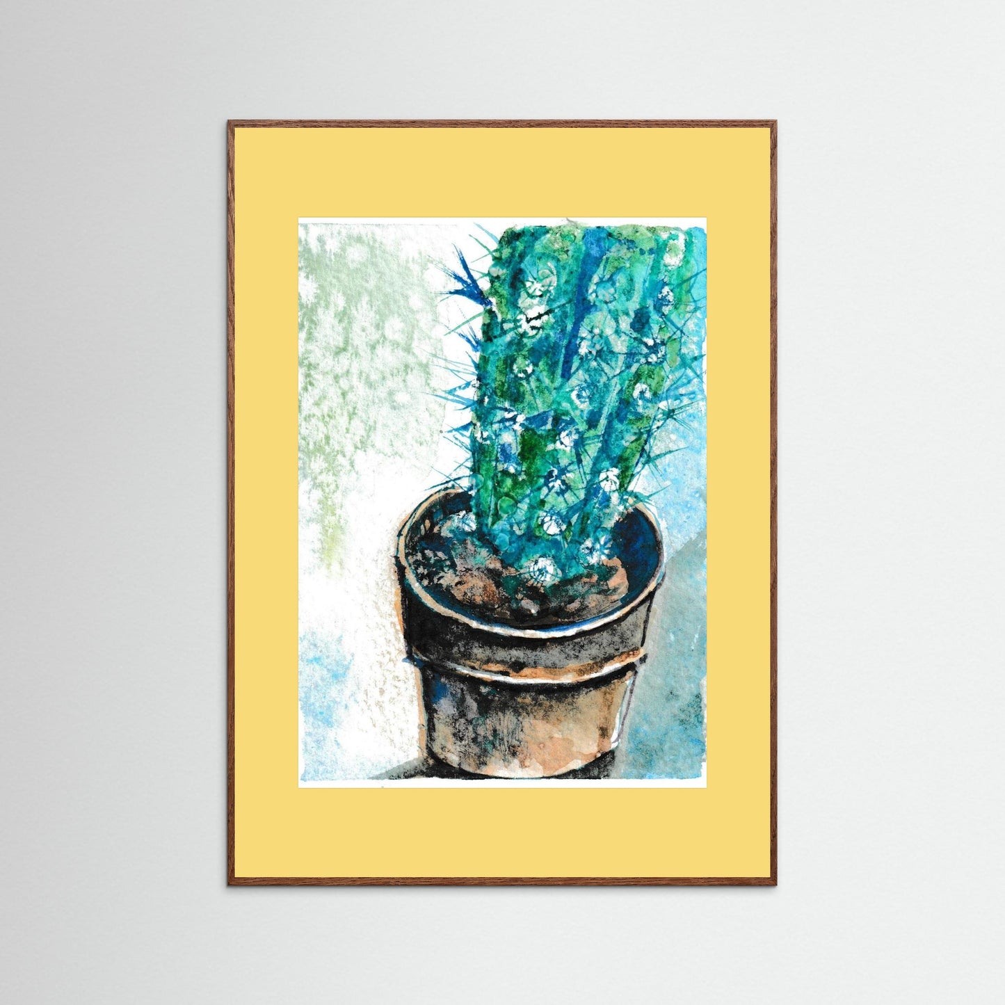 Tiny Cactus Friend in A Pot