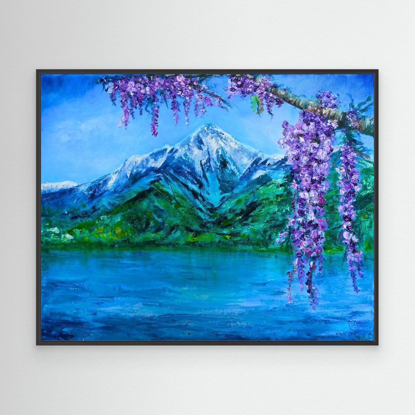 Lake Como Wisteria Calm Canvas