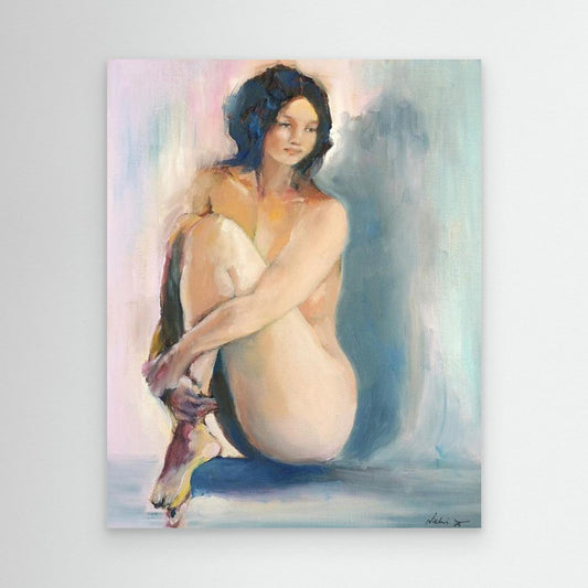 Quiet Memory — Soft Light Oil Painted Canvas